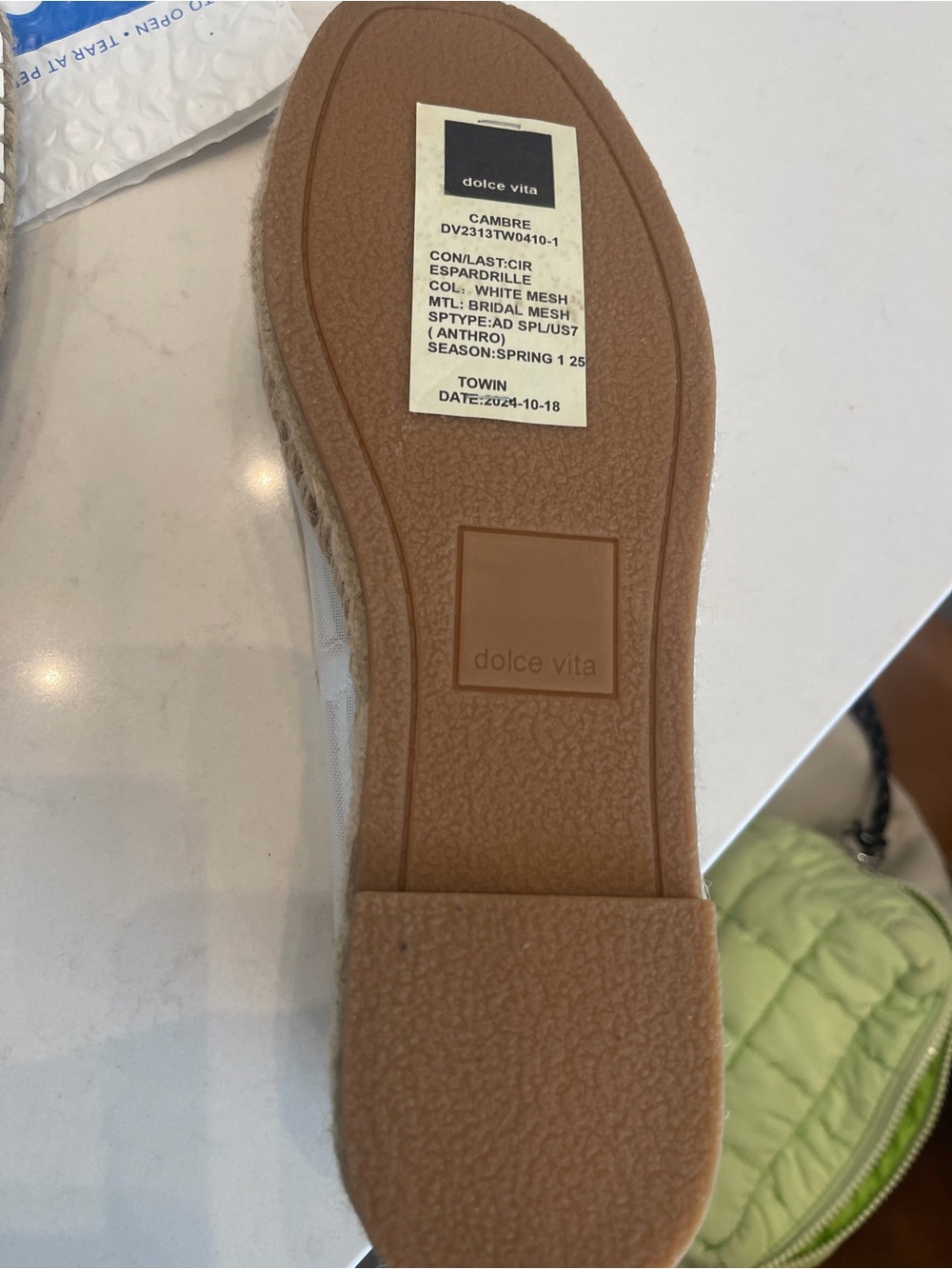 Anthropologie Dolce Vita Cambre Espadrille Flats - Brand New! - Picture 10 of 10